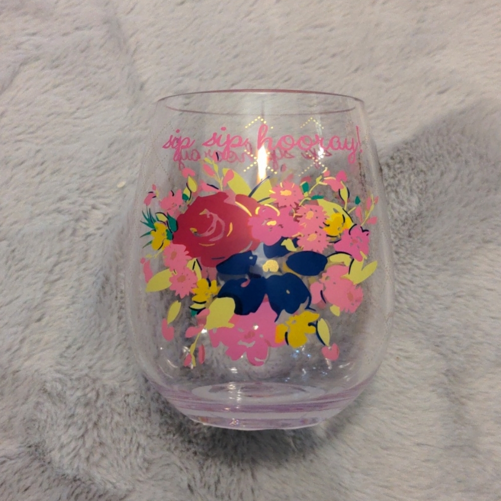 Pioneer Woman Resin Stemless Wine Glass